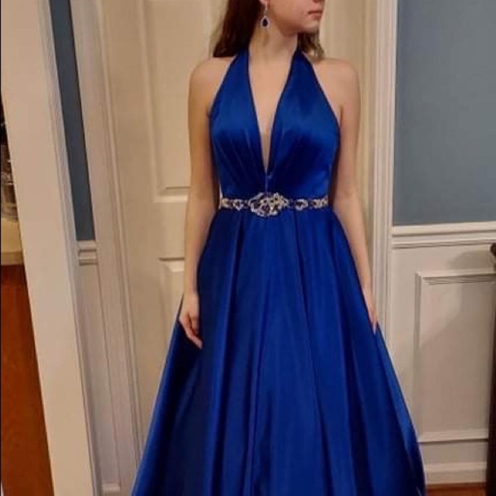 Stunning royal blue Sherri Hill, size 8 for $150.